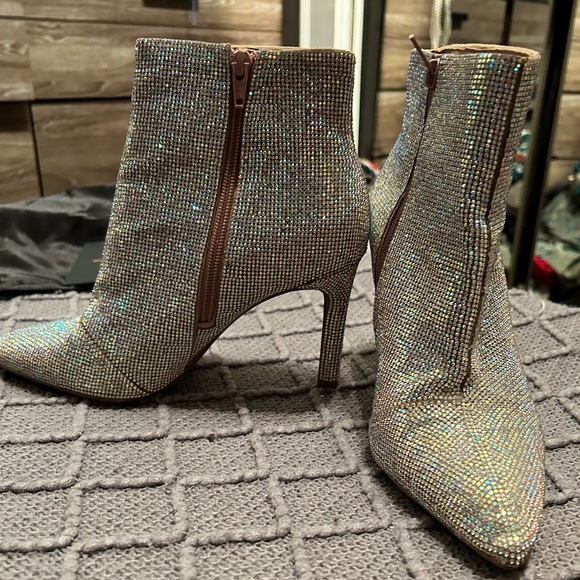 Gianni Bini Rhinestone Boots - Picture 1 of 7